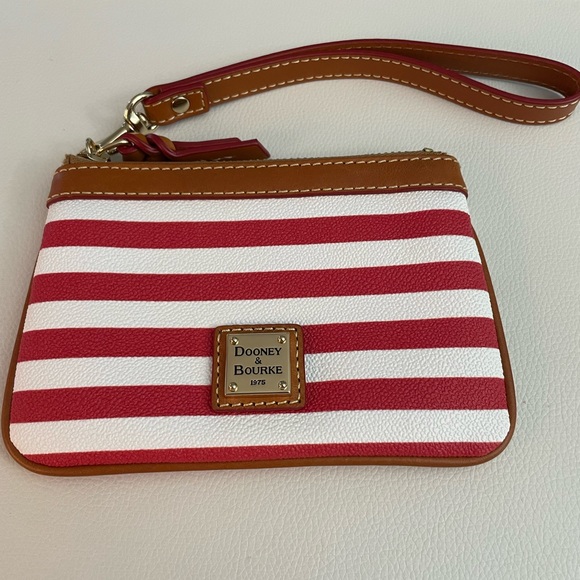 NWOT Dooney & Bourke striped wristlet